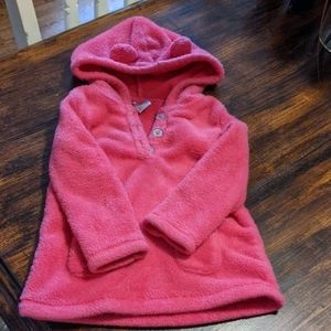 Toddler fuzzy pullover hoodie